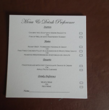 My menu cards