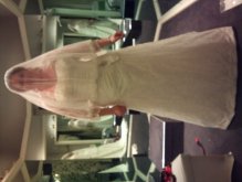 The first pic of me in my dress!