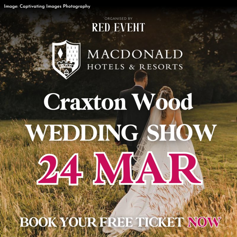 Thumbnail image for The Cheshire & Chester Wedding Fayre at Macdonald Craxton Wood (24th March 2024)