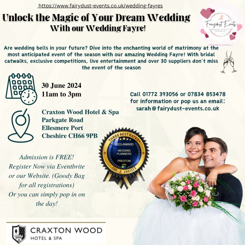 Thumbnail image for Wedding Fayre @ Craxton Wood Hotel and Spa