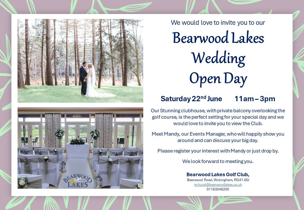 Thumbnail image for Bearwood Lakes Wedding Open Day
