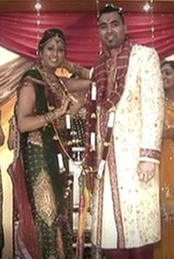 Image: Bhavika and Amit — when she was 22, Bhavika and her parents discussed her marriage and she asked them to help her find a husband.