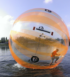 Zorbing with Hamsterzorb.