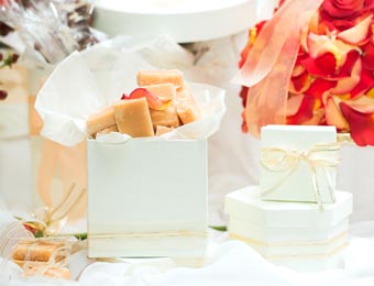fudge wedding favour