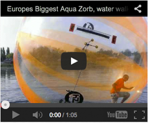 Zorbing with Hamsterzorb.