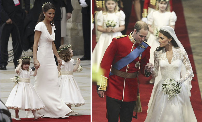 Pippa Middleton was bridesmaid for William and Kate.