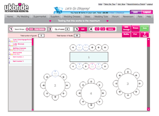 A screen shot of our amazing free Table Planner