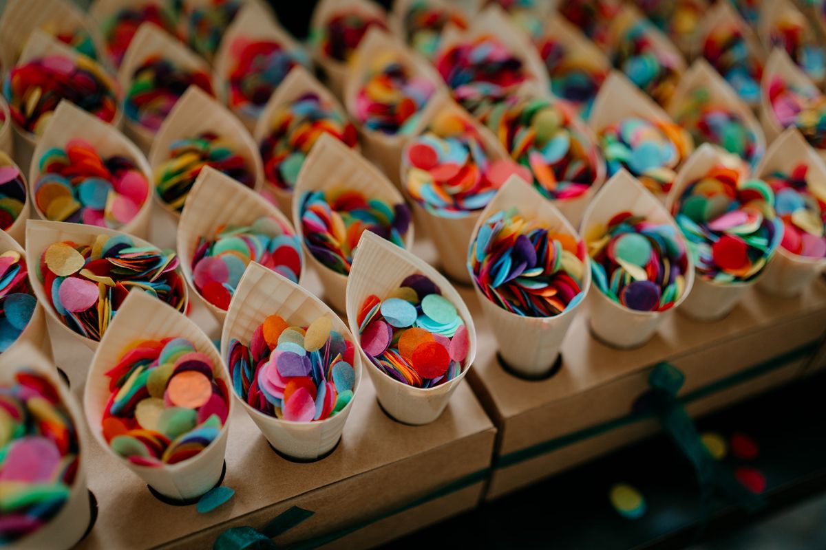 Colourful Biodegradable Confetti for your Wedding!