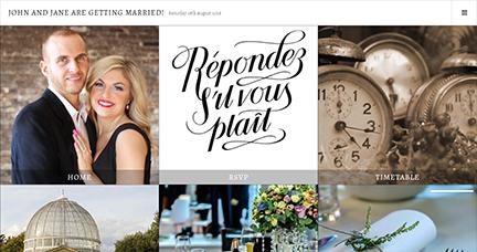 Gallery Item 2 for Simple Wedding Websites