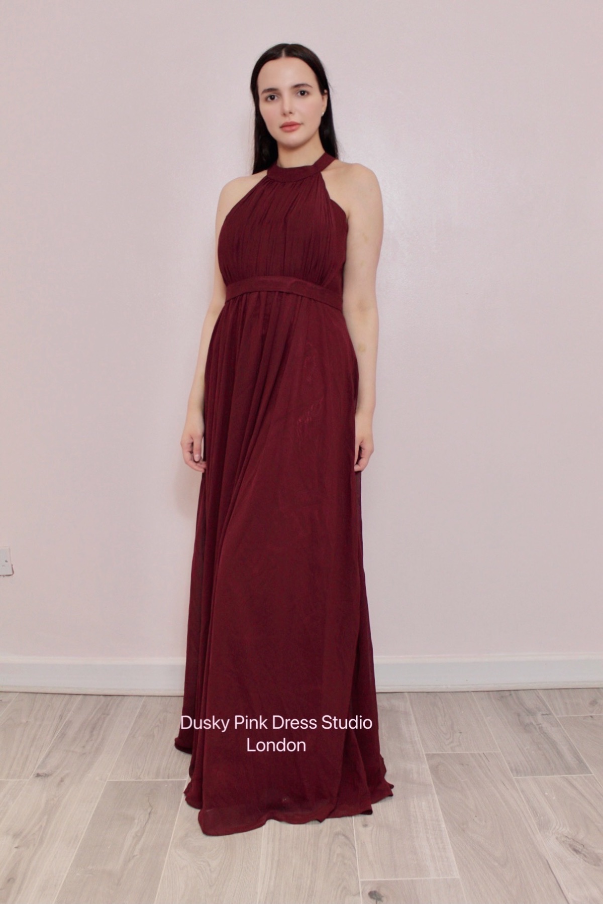 Dusky Pink Dress Studio London -Image-3