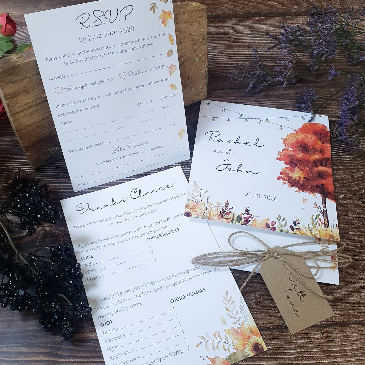 Hearts & Twine Wedding Stationery-Image-3
