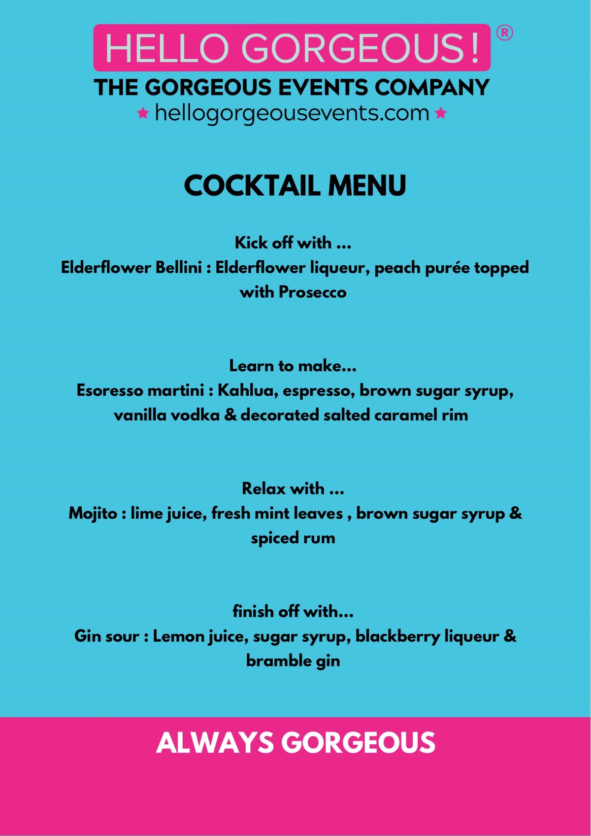 Hello Gorgeous Events Bar-Image-34