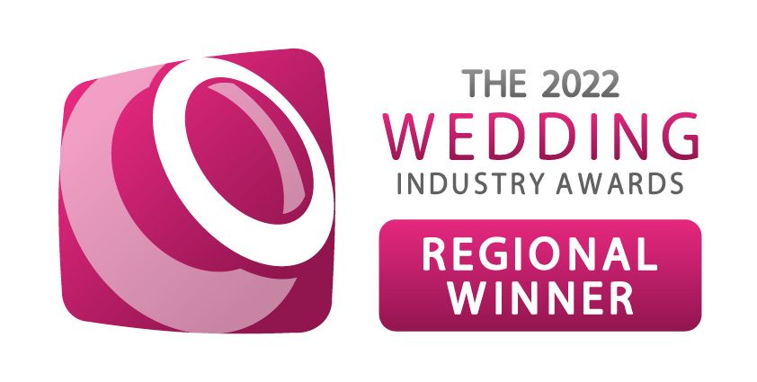 Regional winner of the 2022 Wedding Industry Awards