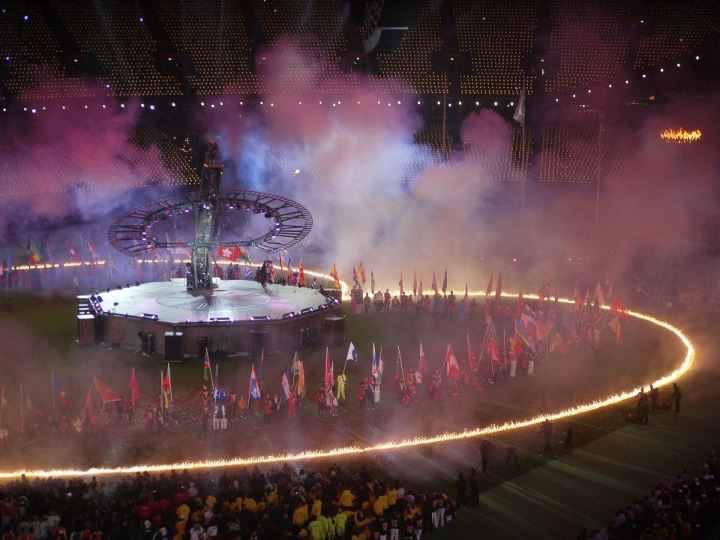 Supplier to London 2012 Paralympics - a giant firework heart.