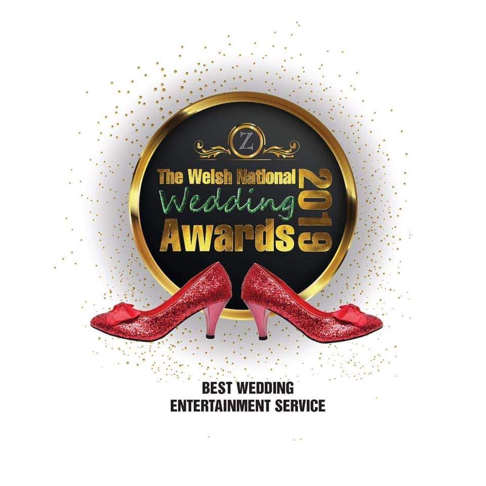 welsh national wedding awards 2014 & 2019 Best wedding service regional winning