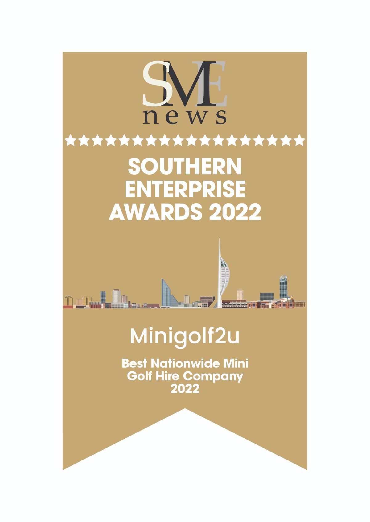 Best Nationwide Mini Golf Hire Company 2022 SME Awards