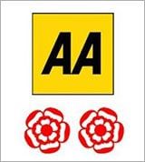 AA 2 rosettes for culinary excellence