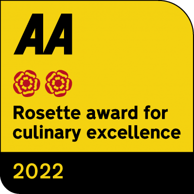 2 AA Rosette Award for Culinary Excellence in our Haddon Restaurant  