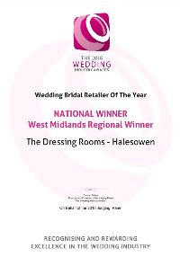 TWIA Best Bridalwear Retailer England 2018 