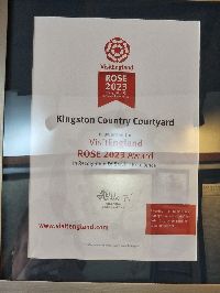 Visit England Rose 2023 Award of recognition of service excellence 