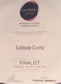 CONFETTI 2016 FINALIST: Scottish Wedding Venue of the year. Under £6000.