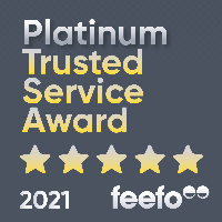 Feefo Platinum Trusted Service Award 2021