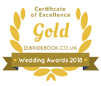 Gold Certificate of Excellence for wedding photography & video