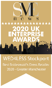 2020 UK Enetrprise Awards. Best Bridesmaid Dress Retailer Greater Manchester.