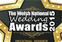 The Welsh National Wedding Awards 2015 - Regional Winner