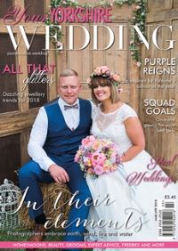 We where featired in Issue 29 March/April 2018 Your Yorkshire Wedding Magazine in the In their elements article. 