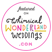 Work featured on Whimsical Wonderland Weddings