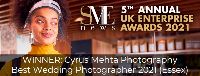 SME News UK Enterprise Awards 2021 - Best Wedding Photographer (Essex)