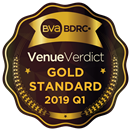 BVA BDRC Gold Standard Venue 2019 Award for customer satisfaction