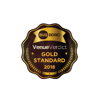 BVA BDRC Gold Standard Venue 2018 Award for customer satisfaction