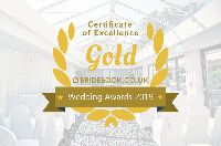 Awarded Gold in the 2019 Wedding Awards- Bridebook 