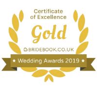 Bridebook Gold Certificate of Excellence 2019