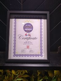 Certificate Awarded to Hotel du Vin Stratford Upon Avon for Boutique of the Year, Monday 24th of June 2019