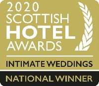 Scottish Hotel Awards national award for Intimate Wedding Venue