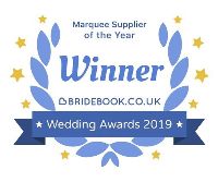 National Winner for The Best Marquee Provider in The Bride Book Wedding Awards 2019
