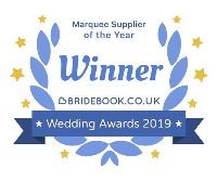 National Winner for The Best Marquee Provider in The Bride Book Wedding Awards 2019