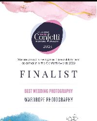 Finalist in the confetti awards for best wedding photographer-2022