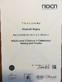 NOCN Level 3 Diploma in Celebrancy: Naming & Couples
