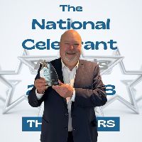 "The Celebrant of the Year Award for England 2023 (Midlands)" Nigel Bould for his work based in Staffordshire Cheshire
