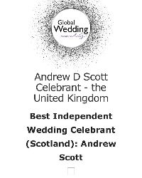 Global Wedding Award: Best Independent Wedding Celebrant (Scotland)