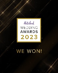 Hitched wedding award for 5 star reviews 