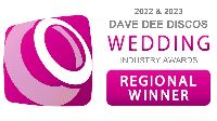 Wedding Industry Regional Winner two years in a row