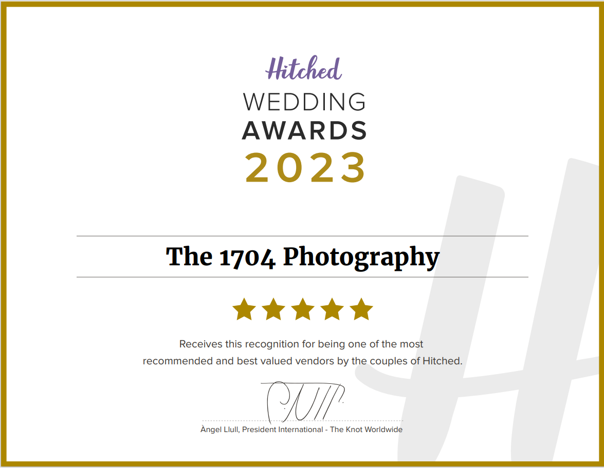 Hitched Wedding Awards 2023 - Winner - Photography 