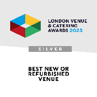 Silver award for the Best New or Refurbished Venue at the London Venue & Catering Awards 2023