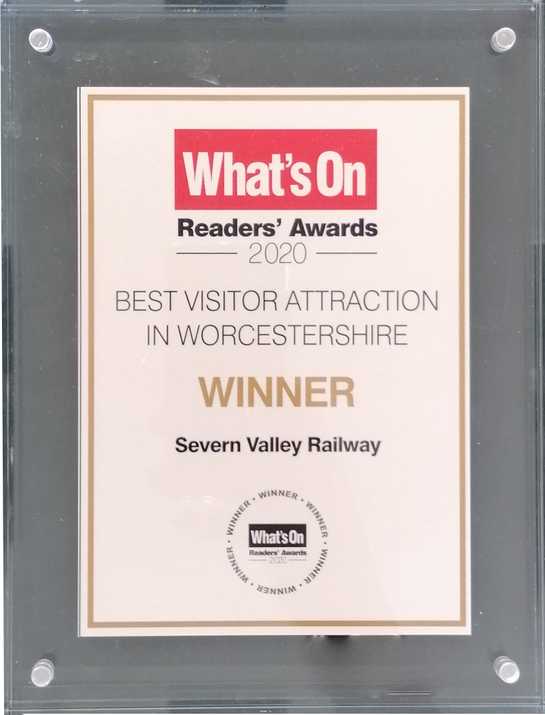 What's On Readers' Award 2020                                    'Best Visitor Attraction In Worcestershire'
