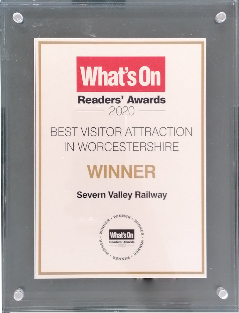What's On Readers' Award 2020 'Best Visitor Attraction In Worcestershire'